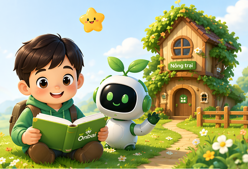 Học sinh học tập cùng OnBai